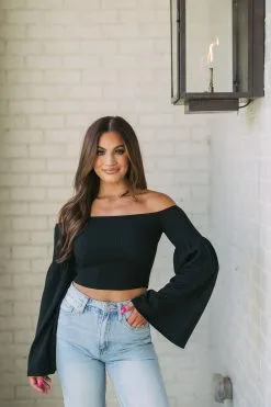 OTS Bell Sleeve Sweater- Black 12 OTS Bell Sleeve Sweater- Black -thesethreeboutique Sales Shop 1D65A93E C89E 4167 847A A3A0B6DD0F83