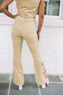 Corduroy Embroidered Vest Top -thesethreeboutique Sales Shop 6G9A2557