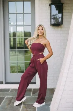 Asher Corset Knit Top- Burgundy 21 Asher Corset Knit Top- Burgundy -thesethreeboutique Sales Shop 6G9A6794