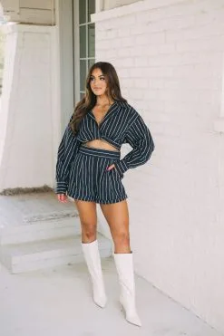 Weston Striped Shorts Set -thesethreeboutique Sales Shop 6G9A7028