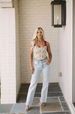 Jacquard Floral Corset Top -thesethreeboutique Sales Shop 6G9A7554 82d2a2c4 17d5 438e bfeb 64300298a8be