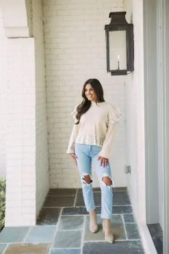 Busted Knee Straight Jeans -thesethreeboutique Sales Shop 6G9A7574