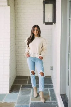 Busted Knee Straight Jeans -thesethreeboutique Sales Shop 6G9A7575