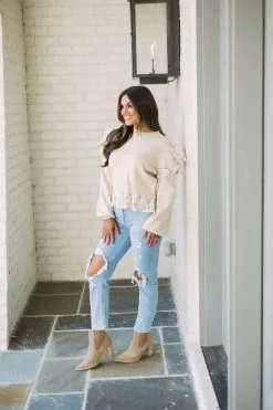 Busted Knee Straight Jeans -thesethreeboutique Sales Shop 6G9A7584