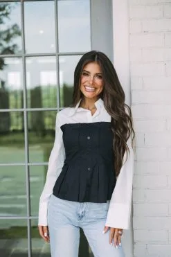 Corset Blouse Top