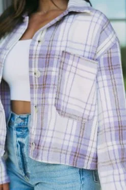 Lyndon Plaid Shacket-Lavender -thesethreeboutique Sales Shop DSC 0375 4aa84a4c dc50 4f8e b918 2d5fa6f1efc2