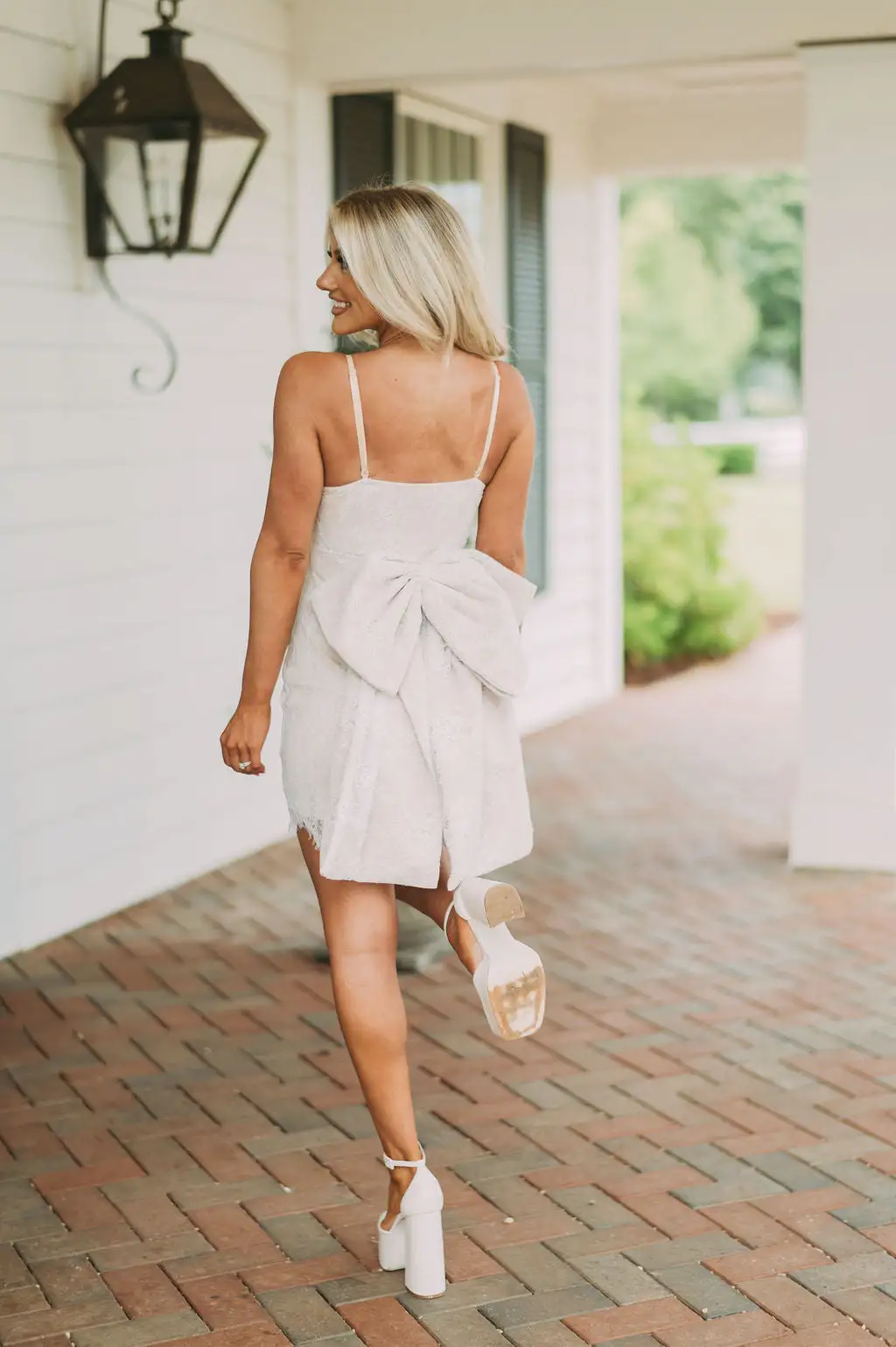 Bow Statement Lace Dress-White 13 Bow Statement Lace Dress-White - Image 11