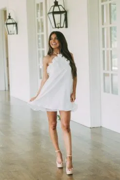 Halter Ruffle Organza Dress-White 13 Halter Ruffle Organza Dress-White -thesethreeboutique Sales Shop DSC 1113 d0da28b1 1978 4fcc a264 696a92c68655