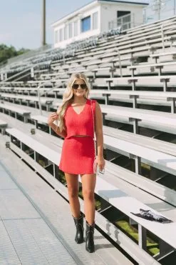 Stassi Sweater Knit Skirt Set-Red -thesethreeboutique Sales Shop DSC 1299 7267b2f8 5732 44f9 9c40 cf53003d7967