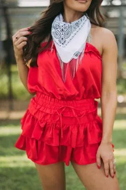 Beaded Fringe Bandana- White -thesethreeboutique Sales Shop DSC 1357 73686d8f ef76 4d87 bb99 c8a0d7b16c1a