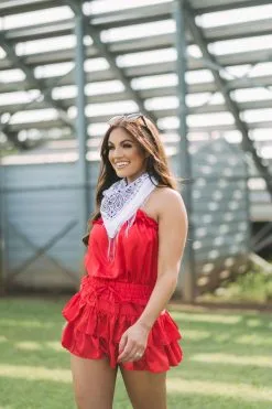 Beaded Fringe Bandana- White -thesethreeboutique Sales Shop DSC 1369 77c26ab0 225a 417f b9a8 6d78b4c161b6