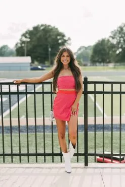 Rhinestone Glitz Set- Red