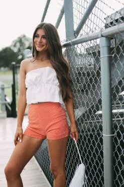 Ruched Strapless Top- White -thesethreeboutique Sales Shop DSC 1730 ef67063e ccb1 4b0a 87a3 8719563df761