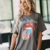 American Flag Tongue Tee