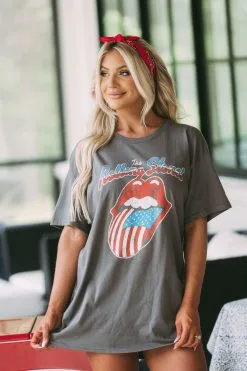 American Flag Tongue Tee