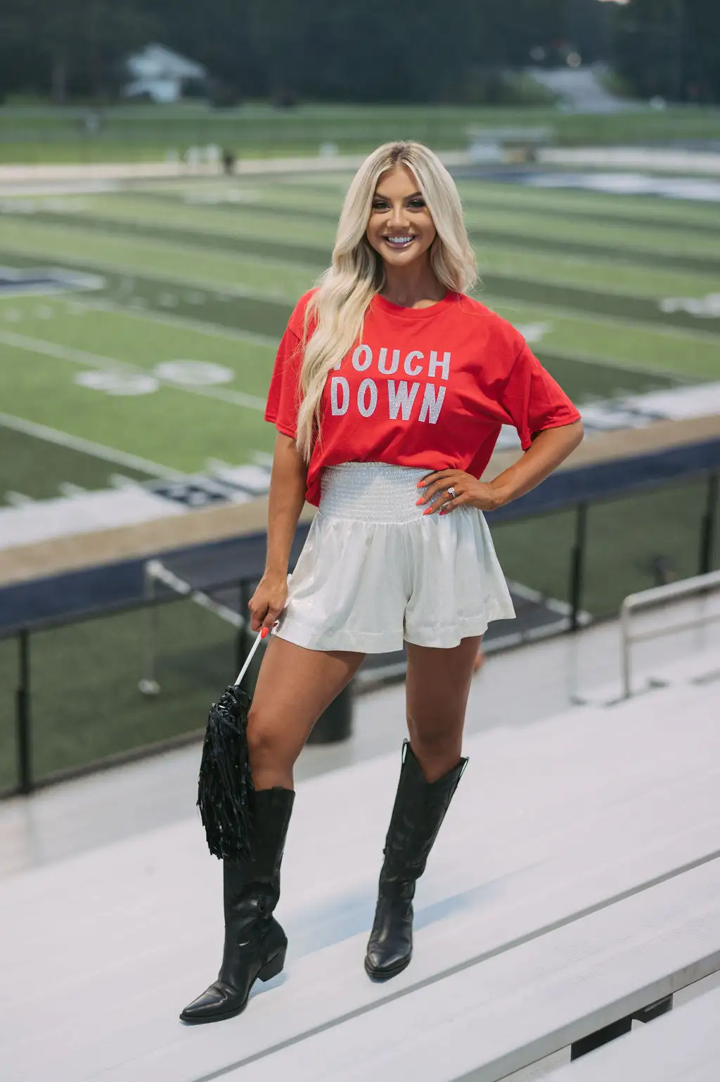 High Waisted Smocked Shorts- Silver Champagne 5 High Waisted Smocked Shorts- Silver Champagne - Image 3