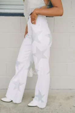 Sequin Star Flares- White -thesethreeboutique Sales Shop DSC 2806 b5d9edc2 951e 47af 821d d2321206ace9