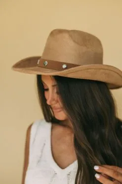 Eleanor Cowgirl Hat-Taupe -thesethreeboutique Sales Shop DSC 2816 95d2d273 bad6 42d9 a118 79bb8bb3b20c