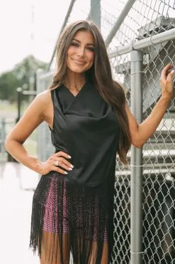 Rodeo Babe Fringe Top- Black -thesethreeboutique Sales Shop DSC 2945 3042f7cc 7c56 4e50 9344 0b7beccbc0b8