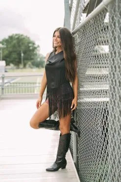 Rodeo Babe Fringe Top- Black -thesethreeboutique Sales Shop DSC 2948 52fcd791 9750 4245 89e5 a698306b48d4
