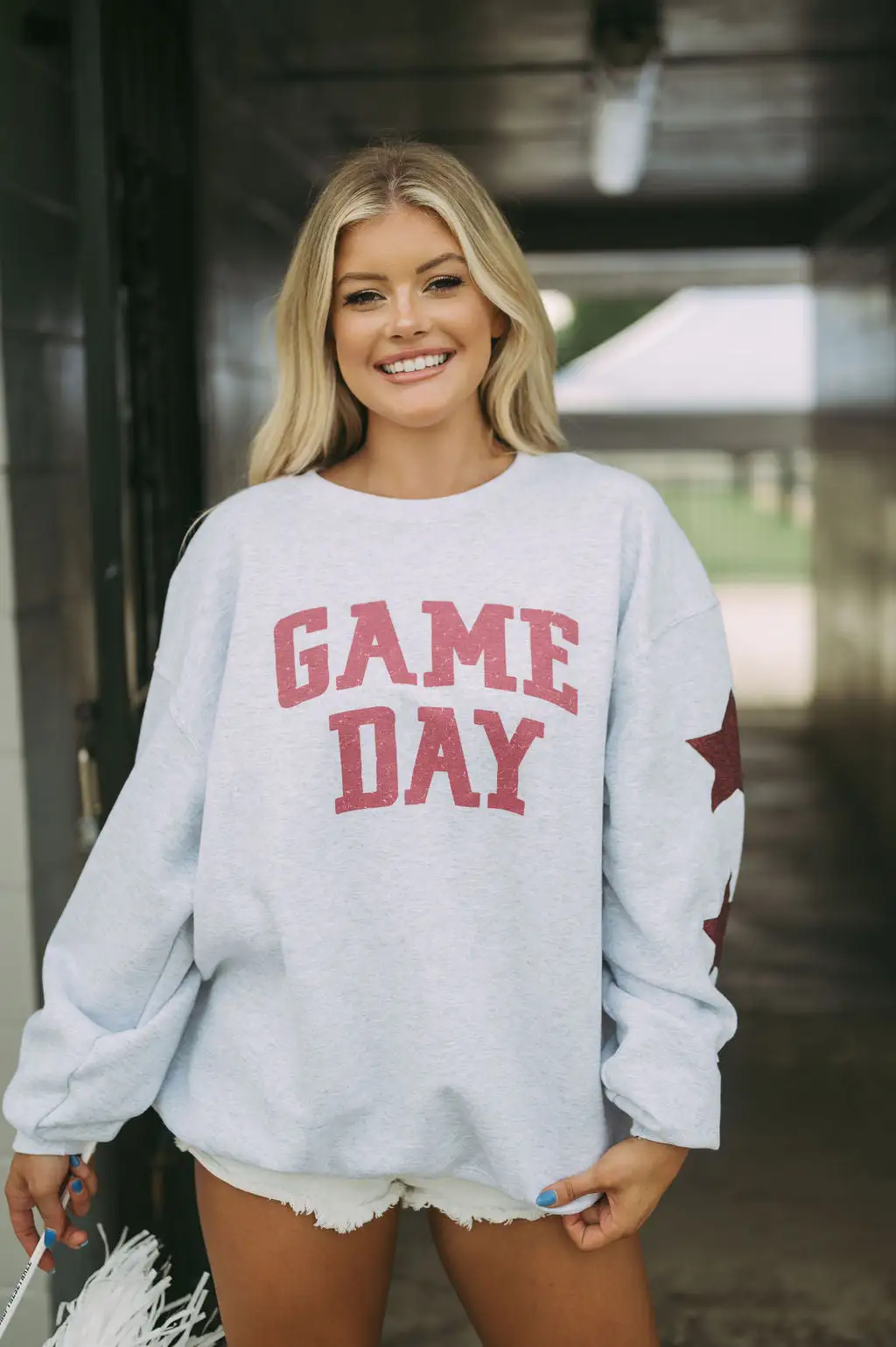 Gameday Star Sweatshirt- Crimson 3 Gameday Star Sweatshirt- Crimson
