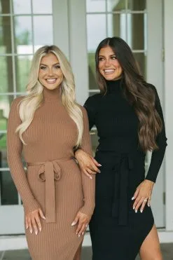 Blakely Ribbed Knit Midi Dress- Caramel -thesethreeboutique Sales Shop DSC 3462 62e1fcd6 73c2 4cf6 9b9d 579affe7eb2c