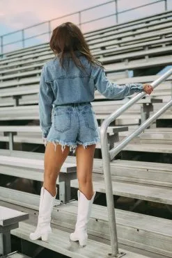 Adley Distressed Denim Romper -thesethreeboutique Sales Shop DSC 3525 34b78f90 33b4 4ab2 bbca a447280fb0e1