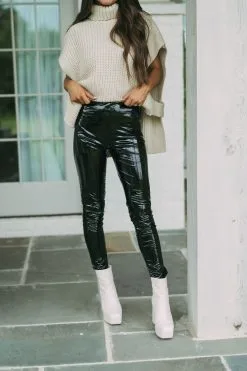 Patent Faux Leather Leggings
