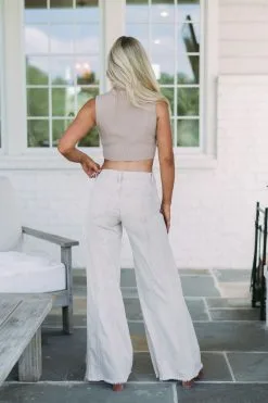 Low Rise Wide Leg Jeans-Washed Taupe -thesethreeboutique Sales Shop DSC 3597 423a2f45 b921 436e a8cb 32229190069b