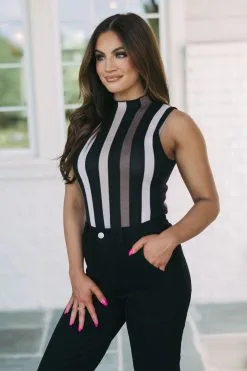 Striped Knit Bodysuit -thesethreeboutique Sales Shop DSC 3608 6e3d6fd1 9ba5 4020 acb5 c204a4ebe382