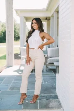 Mock Neck Cable Knit Sweater- White -thesethreeboutique Sales Shop DSC 4154 7412259d ea16 440d 953e 69110521e190