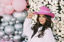 Carrie Cowgirl Hat- Fuchsia -thesethreeboutique Sales Shop DSC 4541