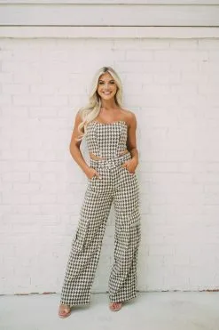 Tweed Pants Set- Houndstooth -thesethreeboutique Sales Shop DSC 4664 9a0ab0c2 e3ed 4672 b069 26e7984518c7