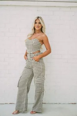 Tweed Pants Set- Houndstooth -thesethreeboutique Sales Shop DSC 4669 1747b7ef ba56 4313 9d97 f00b5a264c50
