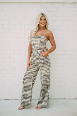 Tweed Pants Set- Houndstooth -thesethreeboutique Sales Shop DSC 4670 b57c4502 247c 4262 b7c8 320d1ff7cc72