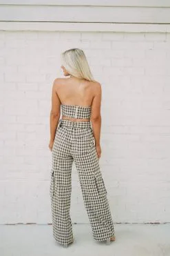Tweed Pants Set- Houndstooth -thesethreeboutique Sales Shop DSC 4672 f39315cd 840a 40e4 88fd bfee434619a1