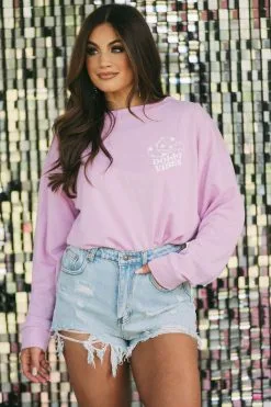 Dolly Vibes Pullover- Pink