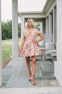 Fall Floral Bubble Dress -thesethreeboutique Sales Shop DSC 4989 e3b88451 3280 43d1 a198 aa84a57af45e