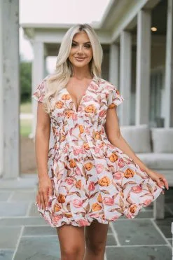 Fall Floral Bubble Dress -thesethreeboutique Sales Shop DSC 4991 f71d93c5 7467 4e7e b629 ecd3b60f20ab