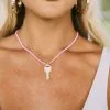 Alicia Necklace- Pink