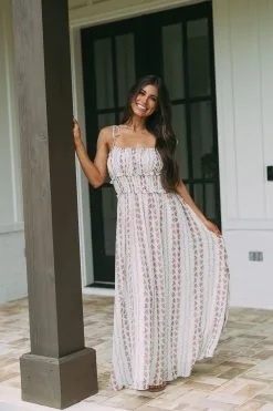 White Rose Maxi Dress