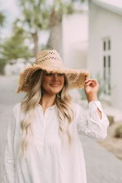 Breezy Straw Hat- Khaki