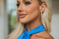 Crystal Chain Drop Earrings -thesethreeboutique Sales Shop DSC 6384 0467a353 0051 40c9 8311 87d710fd7061