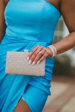 Sharon Clutch- Rhinestone/Pearl