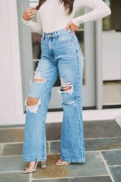 Alina Destroyed Jeans -thesethreeboutique Sales Shop DSC 6722