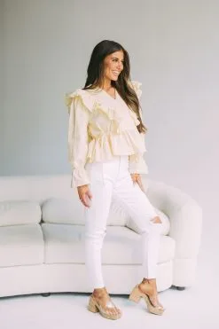 Charleston Ruffle Top- Yellow 12 Charleston Ruffle Top- Yellow -thesethreeboutique Sales Shop DSC 6882 f6d6dbc2 69d2 441c b559 eb38f78db45b