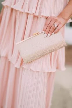 Rhinestone Clutch- Rose Gold