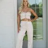 Lace Up Crop Top & Pants Set-Beige -thesethreeboutique Sales Shop DSC 8326 b053fd97 64a1 4ab6 9ce4 15293880d090