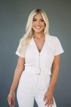 Front Zip Belted Jumpsuit- White -thesethreeboutique Sales Shop DSC 8422 fd6dd452 a0d0 4ce7 8d59 f0419d376ef0