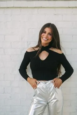 Houston Metallic Pants-Silver -thesethreeboutique Sales Shop DSC 8464 8387d72e 58ed 4249 aaae 87a4db4a2440